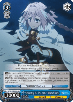 "Unleashing the True Name" Rider (V.1 - Double Rare)