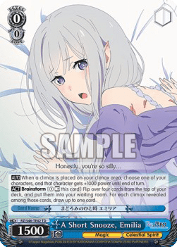 A Short Snooze, Emilia (V.2 - Super Rare)