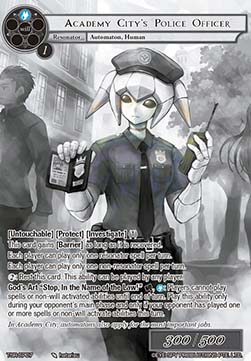Academy City's Police Officer (V.2 - Super Rare)