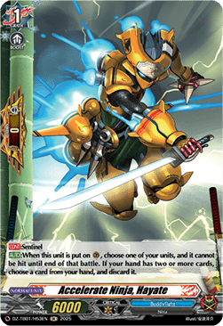 Accelerate Ninja, Hayate [D-Format] (V.2 - Holo)