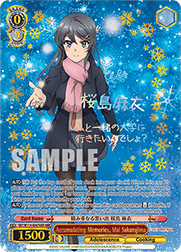 Accumulating Memories, Mai Sakurajima (V.2 - Feature Rare)