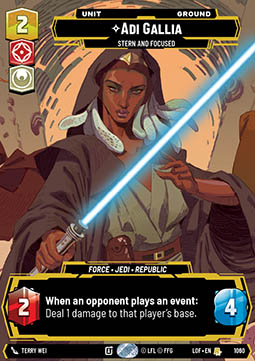 Adi Gallia, Stern and Focused (V.3)