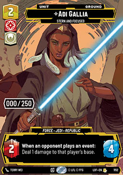 Adi Gallia, Stern and Focused (V.5)