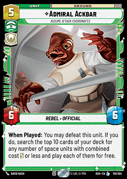 Admiral Ackbar, Assume Attack Coordinates