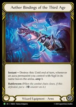 Aether Bindings of the Third Age (Cold Foil Golden)