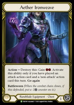 Aether Ironweave (Cold Foil Golden)