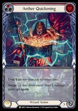 Aether Quickening (Red) (Extended Art Rainbow Foil)
