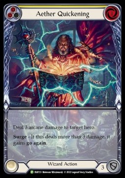 Aether Quickening (Yellow) (Extended Art Rainbow Foil)