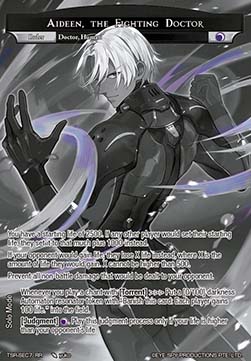Aideen, the Fighting Doctor // Hippocratic, Negative Healing Suit (V.2 - Secret Rare)
