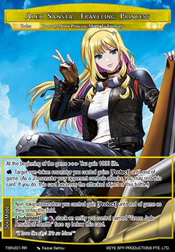 Alex Sansta, Traveling Princess // Thir'ahmh, Hound of Eternity (V.1 - Double Rare)