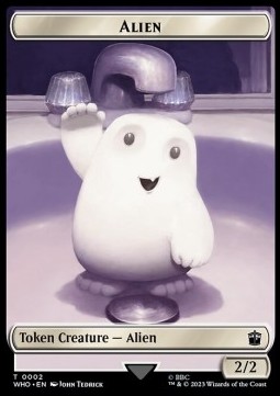 Alien Token (W 2/2) // Alien Warrior Token (R 2/2) (V.1)