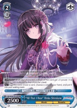 "All That I Hear" Rinko Shirokane (V.2 - Triple Rare)
