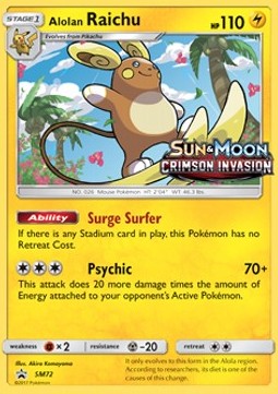 Alolan Raichu  (SM 72)