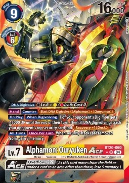 Alphamon: Ouryuken Ace (BT20-060) (V.2)