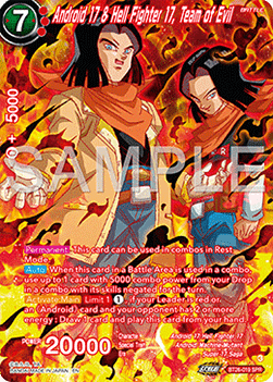 Android 17 & Hell Fighter 17, Team of Evil (V.2 - Special Rare)