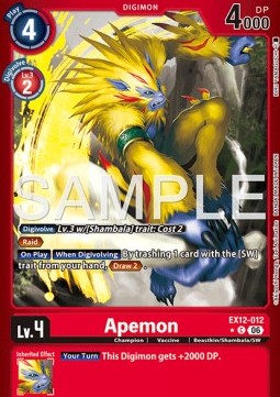Apemon (EX12-012) (V.2)