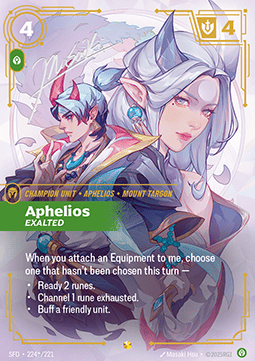 Aphelios, Exalted (V.3 - Signed Showcase)
