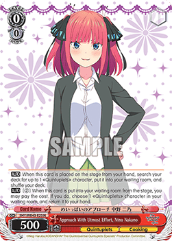 Approach With Utmost Effort, Nino Nakano (V.1 - Common)