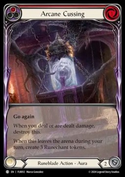 Arcane Cussing (Red) (Extended Art Regular)