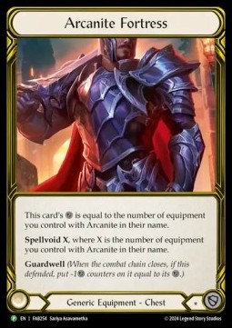 Arcanite Fortress (Cold Foil Golden)