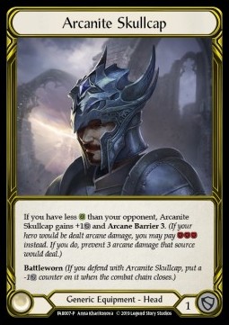 Arcanite Skullcap (Cold Foil Golden)