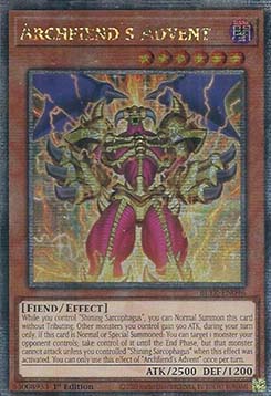 Archfiend's Advent (V.2 - Quarter Century Secret Rare)