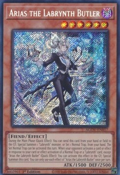 Arias the Labrynth Butler (V.1 - Secret Rare)