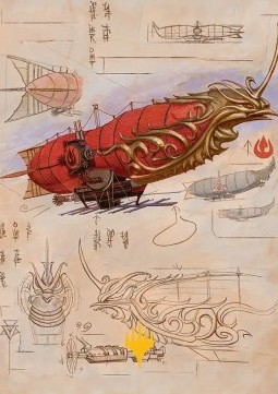 Art Series: Phoenix Fleet Airship (V.2)