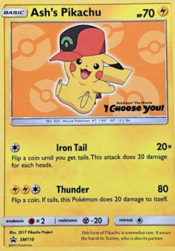 Ash's Pikachu  (SM 110)