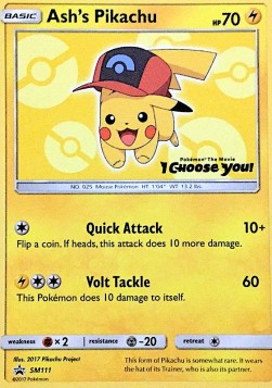 Ash's Pikachu  (SM 111)