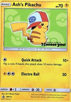 Ash's Pikachu  (SM 112)