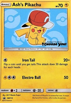 Ash's Pikachu  (SM 113)