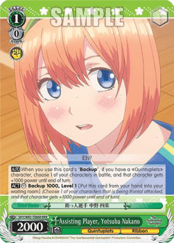 Assisting Player, Yotsuba Nakano (V.2 - Triple Rare)