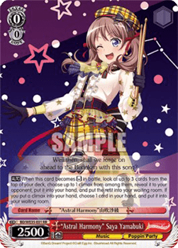 "Astral Harmony" Saya Yamabuki (V.1 - Double Rare)