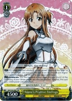 Asuna's Positive Feelings (V.1 - Double Rare)