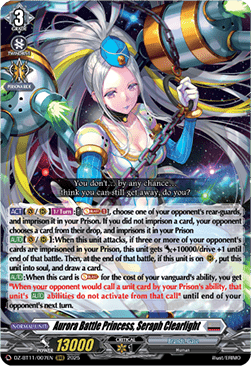 Aurora Battle Princess, Seraph Clearlight [D-Format] (V.1 - Triple Rare)