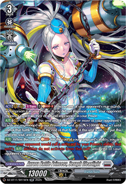 Aurora Battle Princess, Seraph Clearlight [D-Format] (V.4 - Silver Rare)