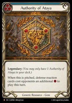 Authority of Ataya (Cold Foil)