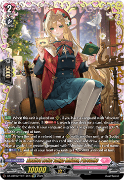 Awaited Letter Judge Maiden, Pureuche [D-Format] (V.2 - Double Frame Rare)