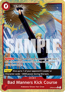 Bad Manners Kick Course (OP04-016) (V.2)