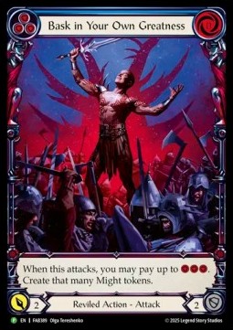 Bask in Your Own Greatness (Blue) (Extended Art Rainbow Foil)