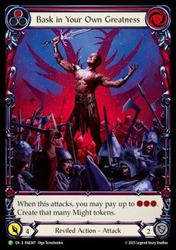 Bask in Your Own Greatness (Red) (Extended Art Rainbow Foil)