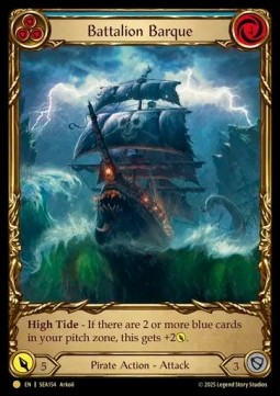 Battalion Barque (Blue) (Cold Foil)