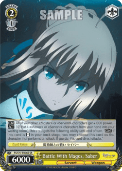 Battle With Mages, Saber (V.2 - Super Rare)