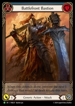 Battlefront Bastion (Blue) (Extended Art Rainbow Foil)