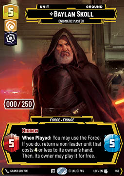 Baylan Skoll, Enigmatic Master (V.5)