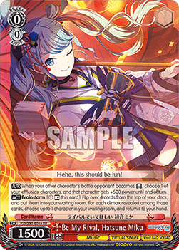 Be My Rival, Hatsune Miku (V.1 - Double Rare)