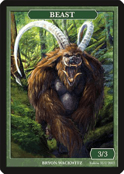 Beast Token (Green 3/3)