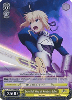 Beautiful King of Knights, Saber (V.2 - Super Rare)