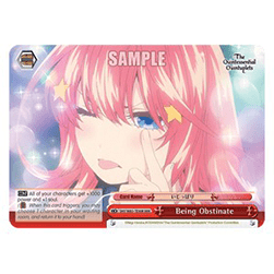 Being Obstinate (V.2 - Triple Rare)